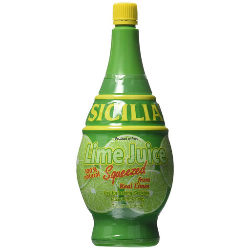 Sicilia Lime Juice, Squeeze Bottle, 7 oz | 206 ml