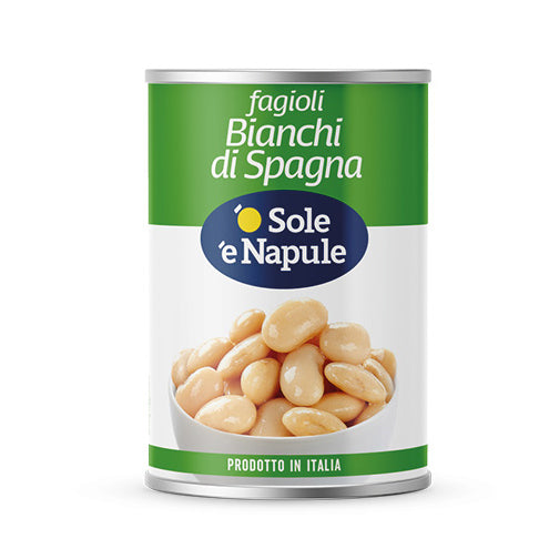 O Sole e Napule Butter Beans, Bianchi di Spagna, 14.1 oz | 400g