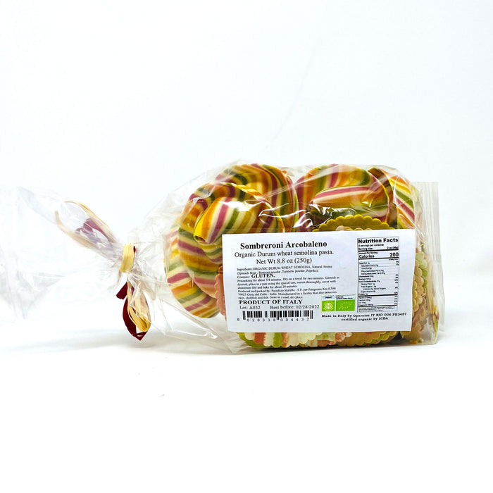 Marella Sombreroni Arcobaleno Organic Pasta from Italy, 14.1 oz
