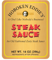 Hoboken Eddie's Steak Sauce, Old Fashioned Zesty Steak Sauce, 14 oz