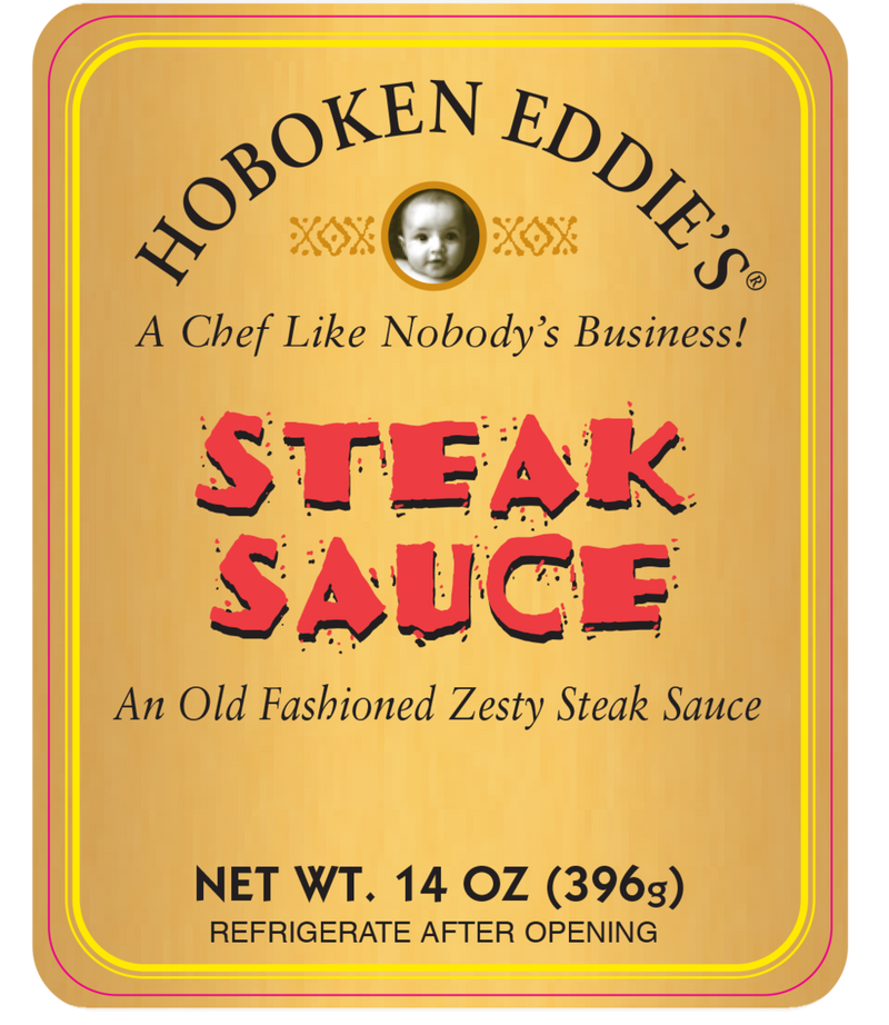 Hoboken Eddie's Steak Sauce, Old Fashioned Zesty Steak Sauce, 14 oz