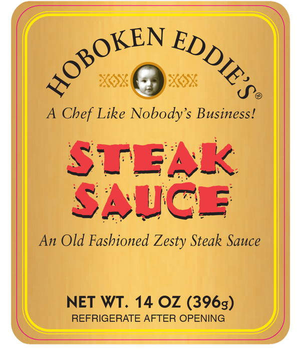 Hoboken Eddie's Steak Sauce, Old Fashioned Zesty Steak Sauce, 14 oz
