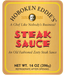 Hoboken Eddie's Steak Sauce, Old Fashioned Zesty Steak Sauce, 14 oz