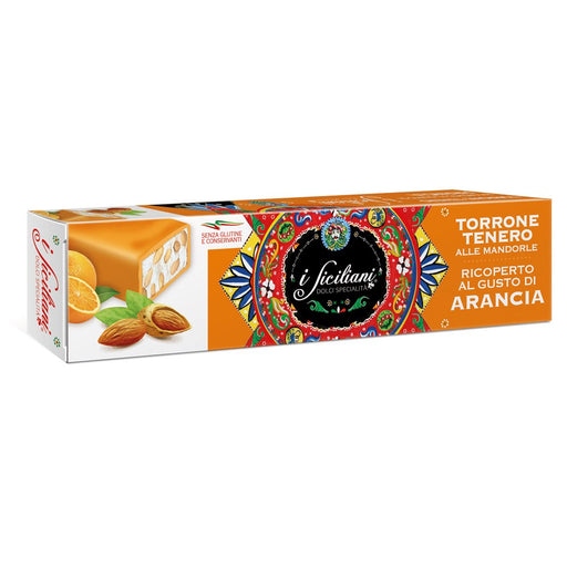 Dolgam Soft Nougat with Almond Covered with Orange, 5.29 oz | 150g