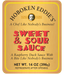 Hoboken Eddie's Sweet & Sour Sauce, 14 oz
