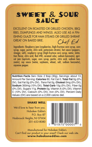 Hoboken Eddie's Sweet & Sour Sauce, 14 oz