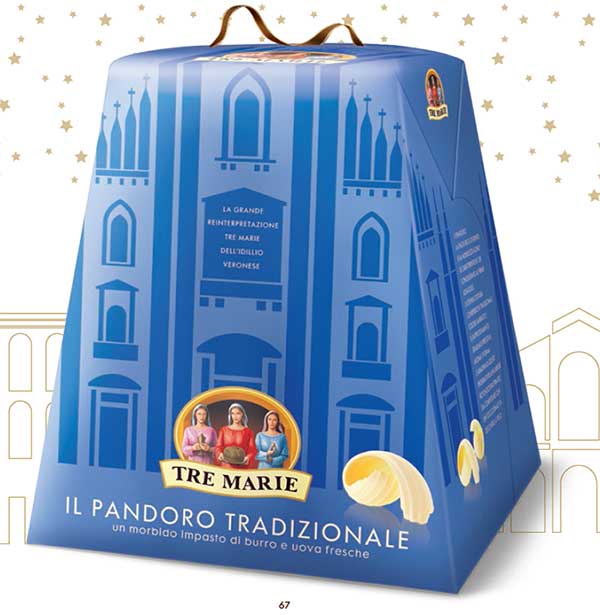Tre Marie Pandoro, 1kg - 2.2 lb