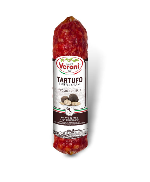 Veroni Salame Tartufo, Mild Salami, Made In Italy, 6 oz | 170 g