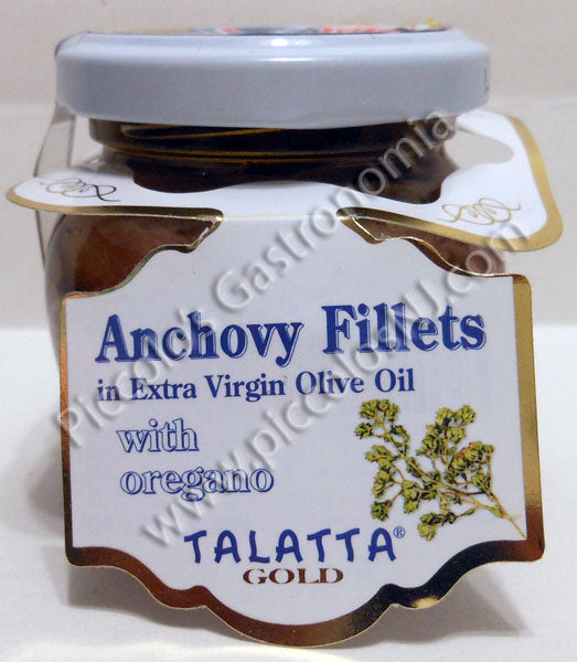 Talatta Anchovies in Olive Oil with Oregano 106g Jar