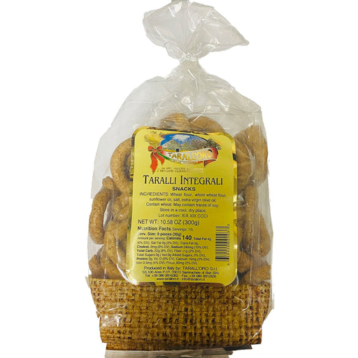 Tarall'oro Taralli Whole Wheat, Integrali, 10.58 oz | 300g