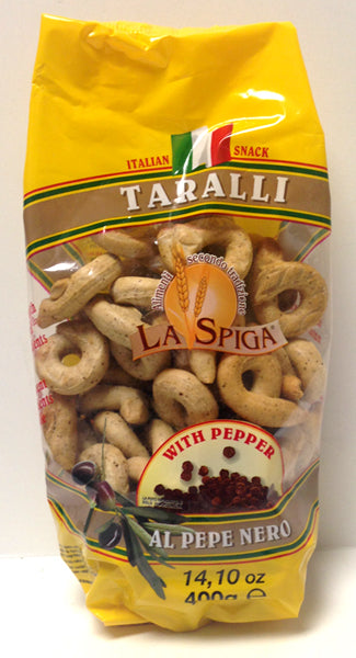 La Spiga Taralli with Pepper 400g