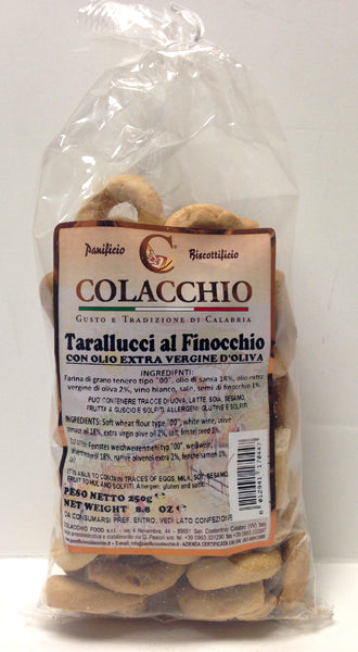 Colacchio Taralucci al Finocchio, 250g