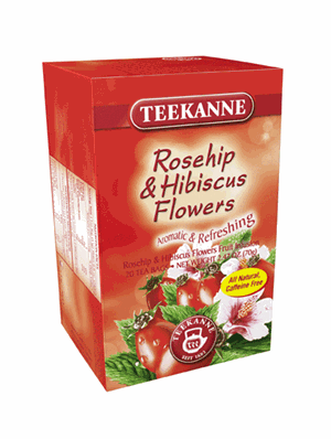Teekanne Rosehip & Hibiscus Flowers, 20 Tea Bags, 60g