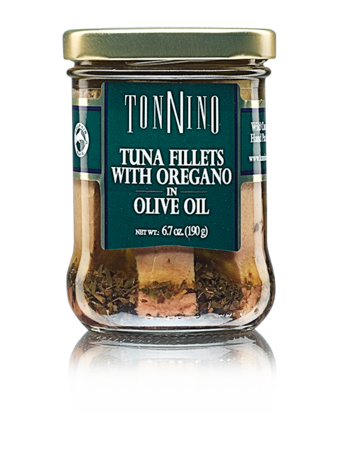 Tonnino Tuna Fillets in Olive Oil with Oregano 6.7 oz.