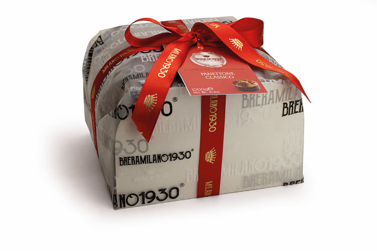Breramilano Panettone Classic, Satinati Hand Wrapped, 35.2 oz - 1 kg