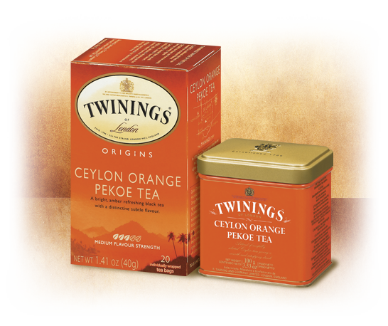 Twinings Ceylon Orange Pekoa, 20 Tea Bags, 40g