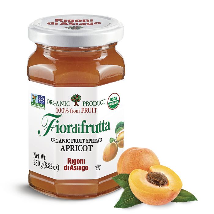 Rigoni di Asiago Organic Apricot Fruit Spread, 8.82 oz | 250g