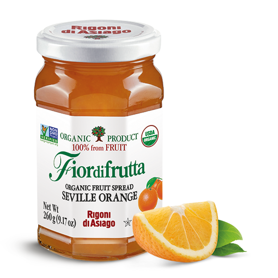 Rigoni di Asiago Organic Seville Orange Fruit Spread, 9.17 oz | 260g