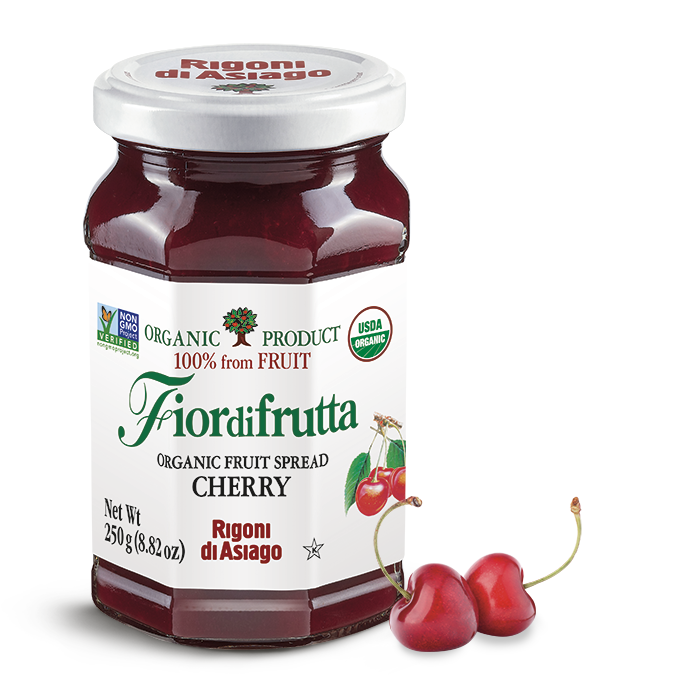 Rigoni di Asiago Organic Cherry Fruit Spread, 8.82 oz | 250g