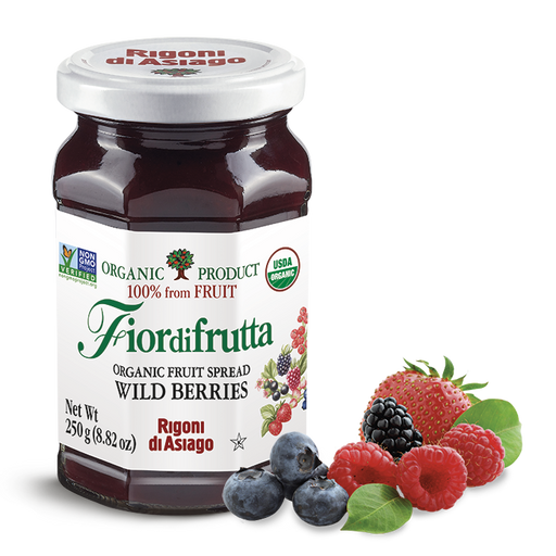 Rigoni di Asiago Organic Wild Berries Fruit Spread, 8.82oz | 250g