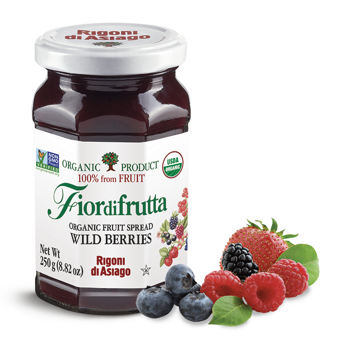 Rigoni di Asiago Organic Wild Berries Fruit Spread, 8.82oz | 250g