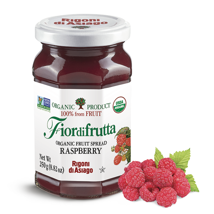 Rigoni di Asiago Organic Raspberry Fruit Spread, 8.82 oz | 250g
