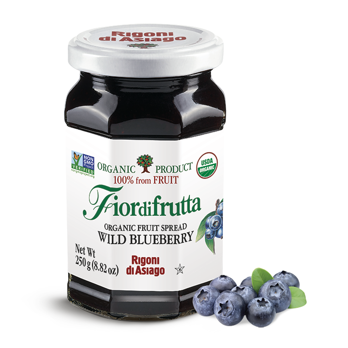 Rigoni di Asiago Organic Wild Blueberry Fruit Spread, 8.82oz | 250g