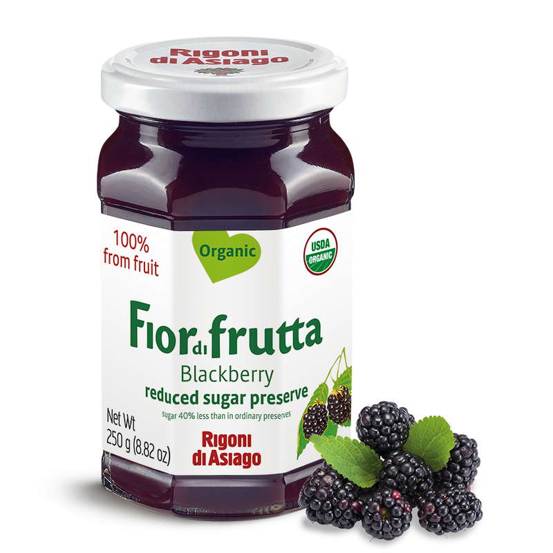 Rigoni di Asiago Organic Blackberry Fruit Spread, 8.82 oz | 250g