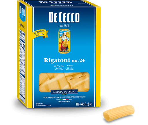 De Cecco Rigatoni, #24, 1 lb | 453g