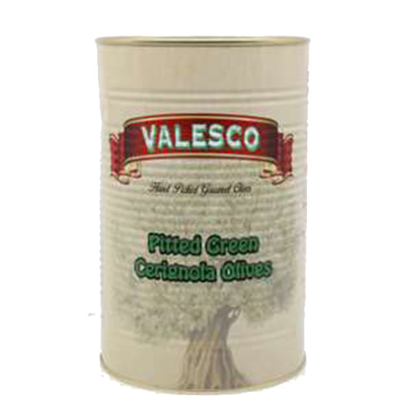 Valesco Pitted Green Cerignola Olives, Drain Wt. 4.85 lbs | 2.2 kg