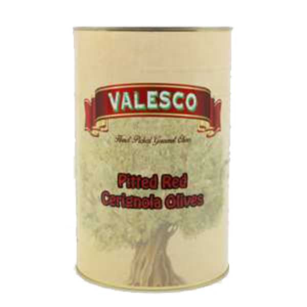 Valesco Pitted Red Cerignola Olives, Drain Wt. 4.85 lbs | 2.2 kg