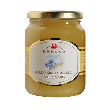 Brezzo Alpine Flowers Honey, 100% Pure Italian Honey, 12 oz | 350g