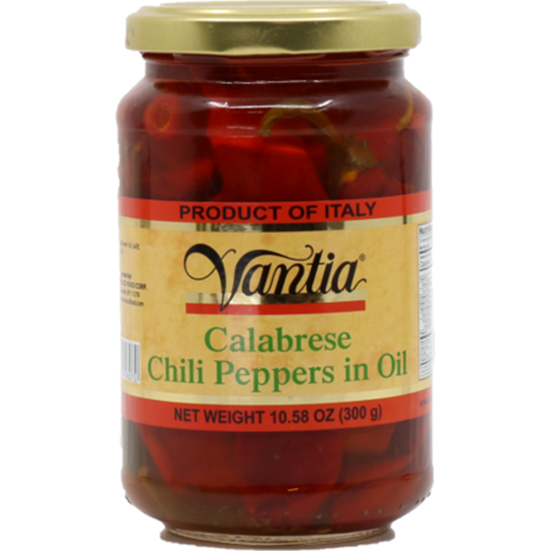 Vantia Calabrese Chili Peppers in Oil, 10.58 oz 
