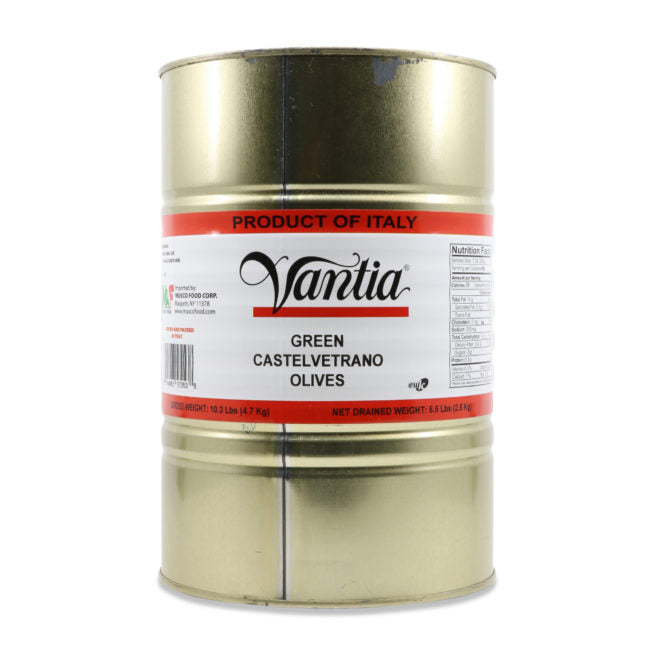 Vantia Green Castelvetrano Olives, Grown & Packed in Italy, 5.5 lbs | 2.5 kg