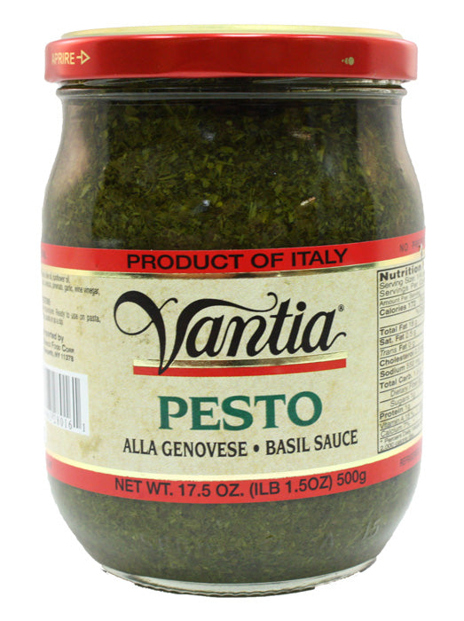 Vantia Pesto Alla Genovese (Basil Sauce), 17.5 oz (500g) Jar