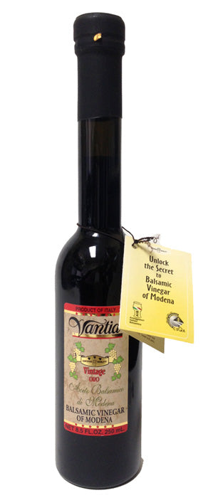 Vantia Vintage Oro Balsamic Vinegar of Modena 8.5 FL. OZ. Glass