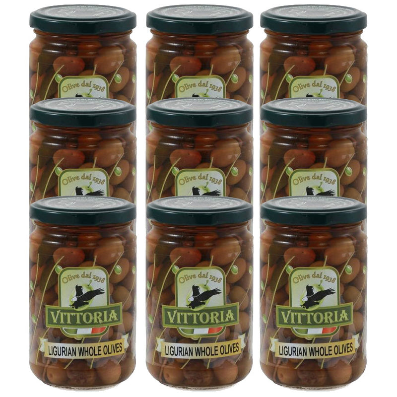 Vittoria Ligurian Whole Olives, 11.08 oz (310g)