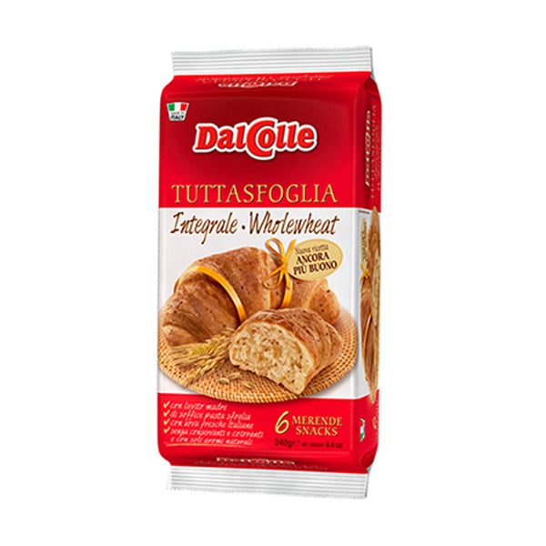  Dal Colle Whole Wheat Croissants, 6 Pack, 9.52 oz | 270g