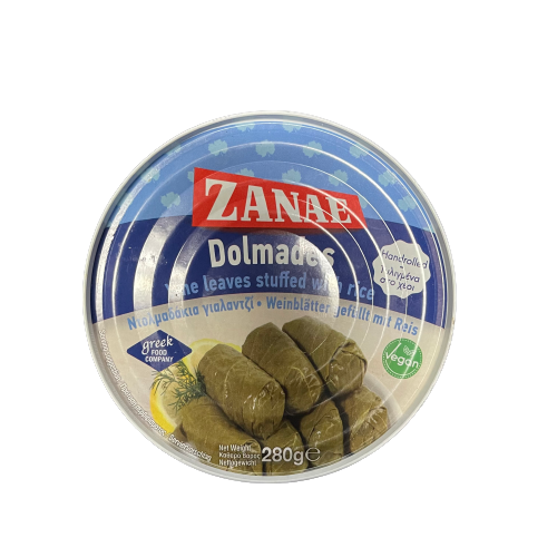 Zanae Dolmades, Vine Leaves stuffed with Rice, 10 oz | 280g