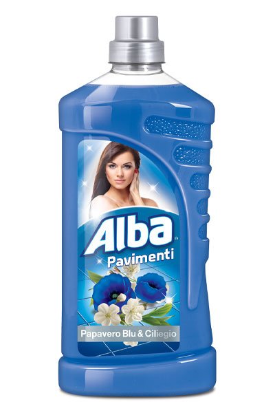 Alba Floor Cleaner, Blue Poppy and Cherry Scent, 33.8 oz | 1000 ml