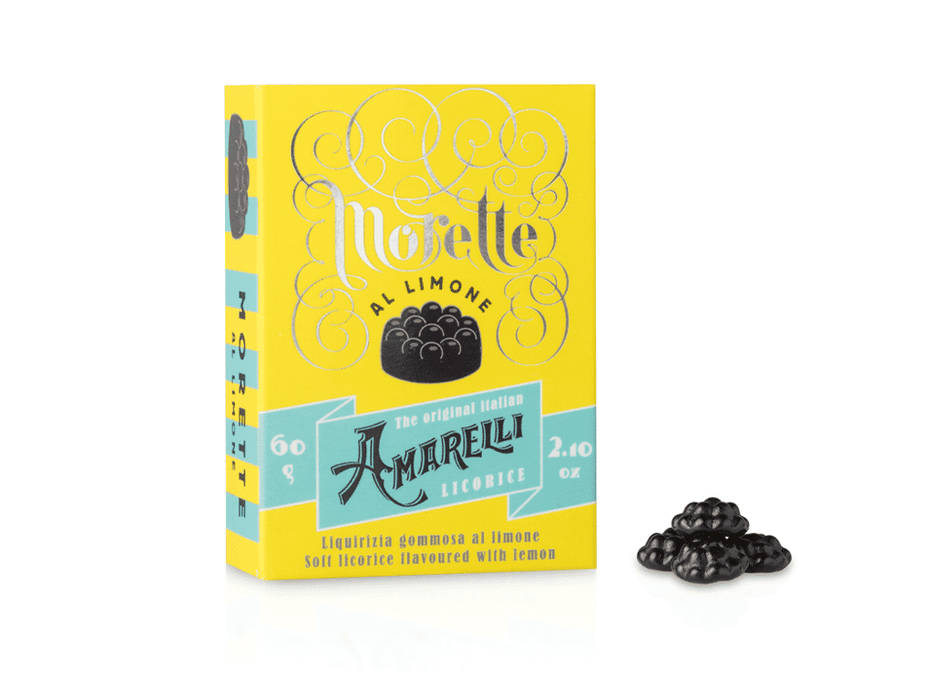 Amarelli Morette Liquorice with Lemon, 2.10 oz | 60g