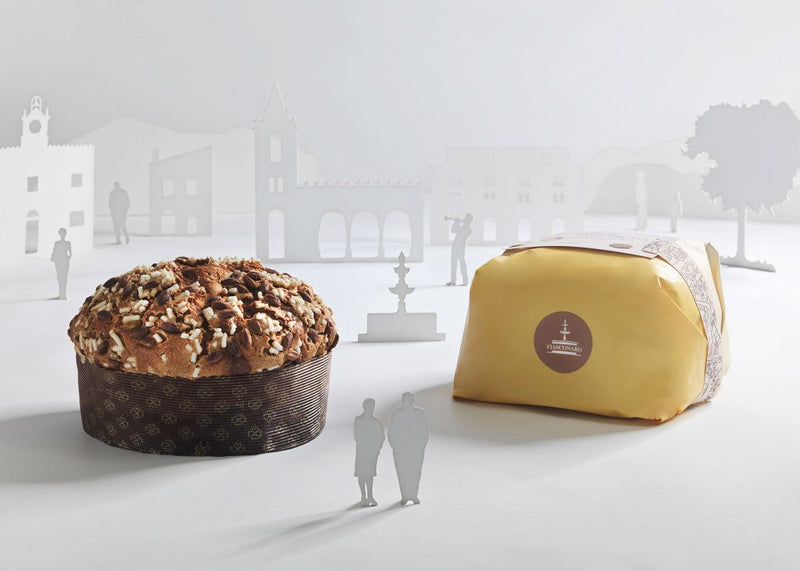 Fiasconaro Pineapple and Apricot, with Pistachio Nuts Panettone, 35 oz | 1kg