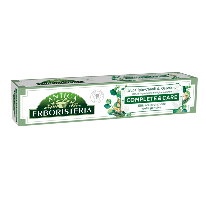 Antica Erboristeria, Complete & Care Toothpaste W/ Eucaluptus Essential Oils and Cloves, 2.5 oz | 75ml