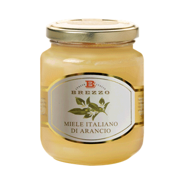 Brezzo Orange Honey, 100% Pure Italian Honey, 12 oz | 350g