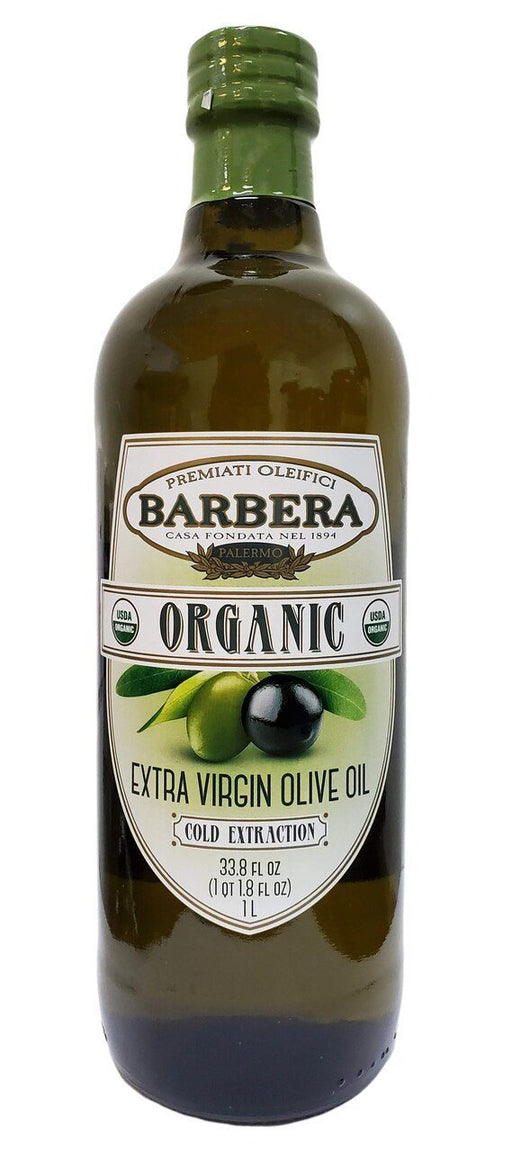 Barbera Organic Extra Virgin Olive Oil Cold Extraction, 33.8 oz | 1 Liter