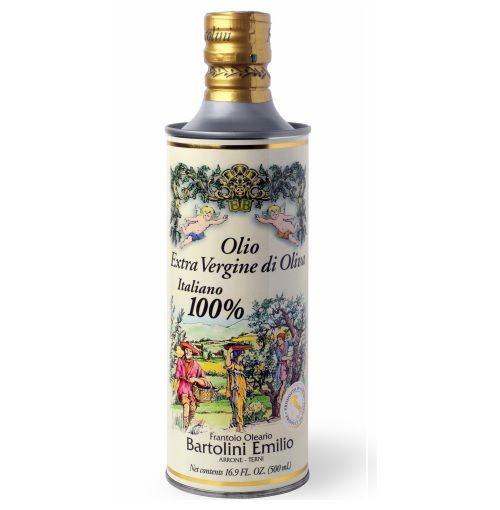 Bartolini Emilio Angeli Extra Virgin Oil Tin, 16.9 oz | 500ml