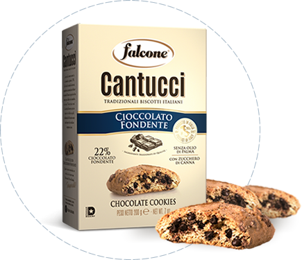 Falcone Cantuccini Dark Chocolate, 7 oz