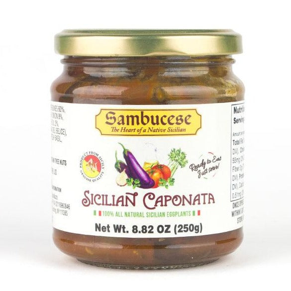 Sambucese Sicilian Caponata, Eggplant Appetizer, 8.82 oz | 250g