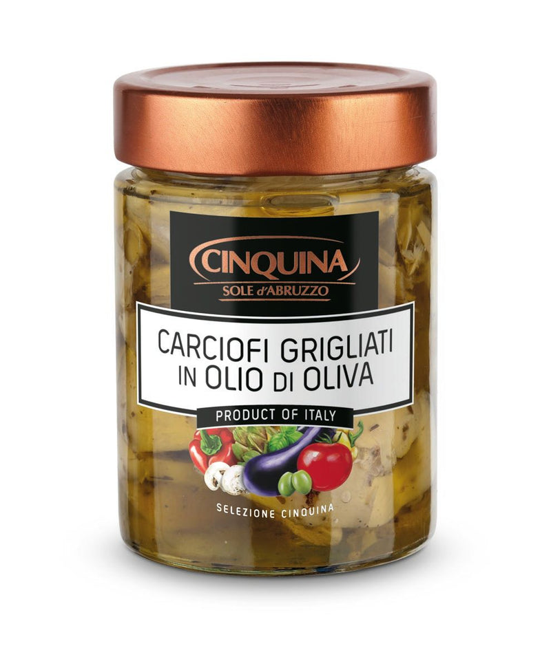 Cinquina Grilled Artichokes in Oil, 9.9 oz | 320g
