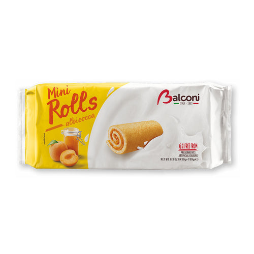 Balconi Mini Rolls with Apricot Jam 6.3 oz | 180 g